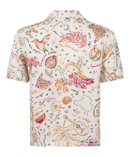 Chaqueta de sat&eacute;n, Blanco