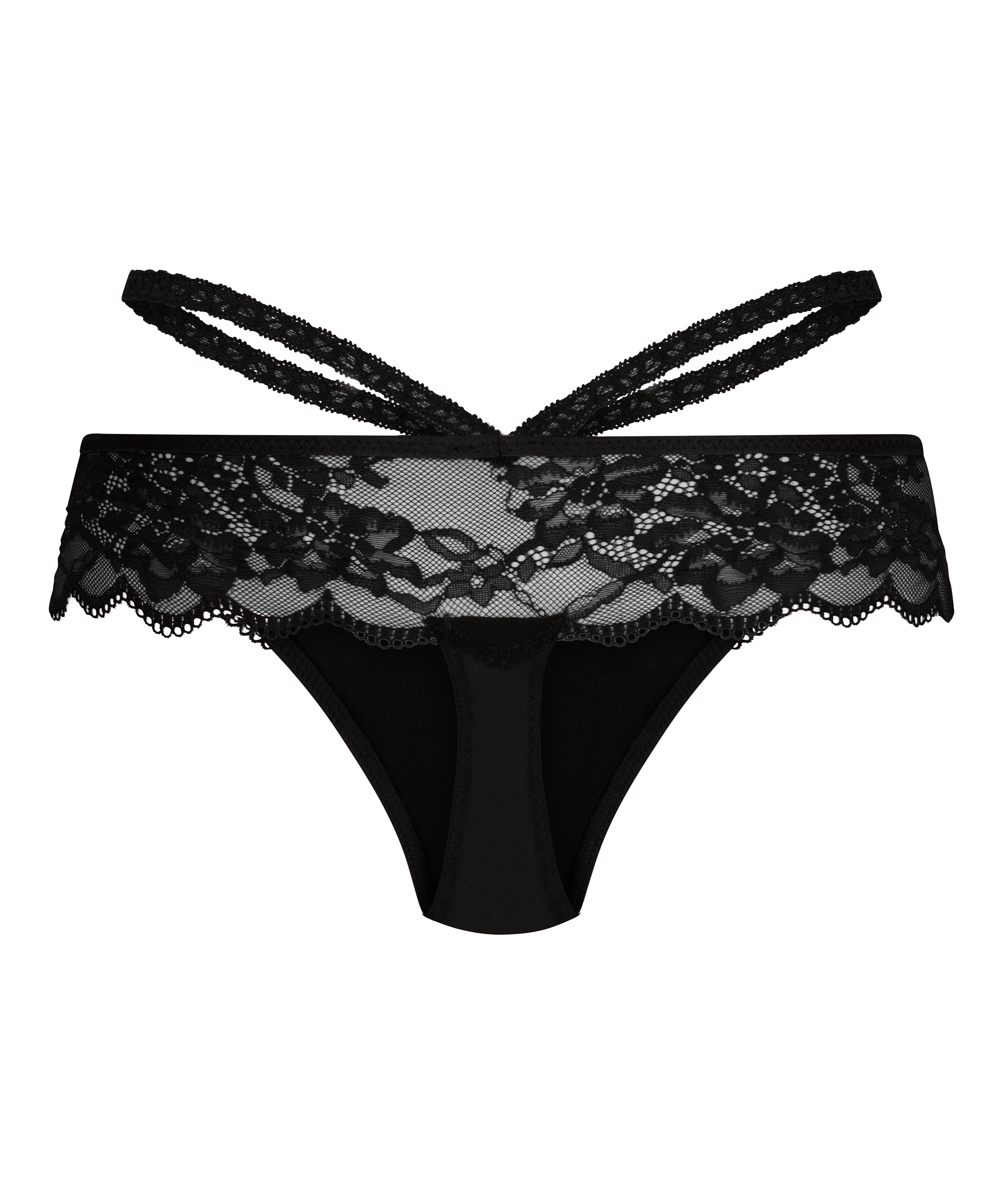 Tanga de hilo R Amanda Boxer, Negro, main
