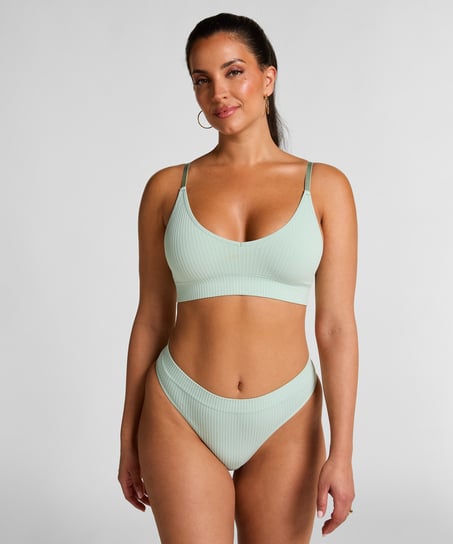 Tanga de tiro alto Dianne, Verde