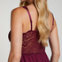 Vestido lencero Nora Lace, Morado
