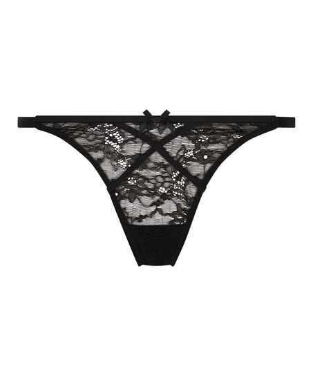 Tanga de tiro alto Corby, Negro
