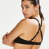 Top de bikini con aros preformado Sunset Dreams Copa E +, Negro
