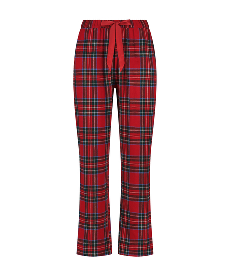 Tall Pantalones de pijama de franela, Rojo