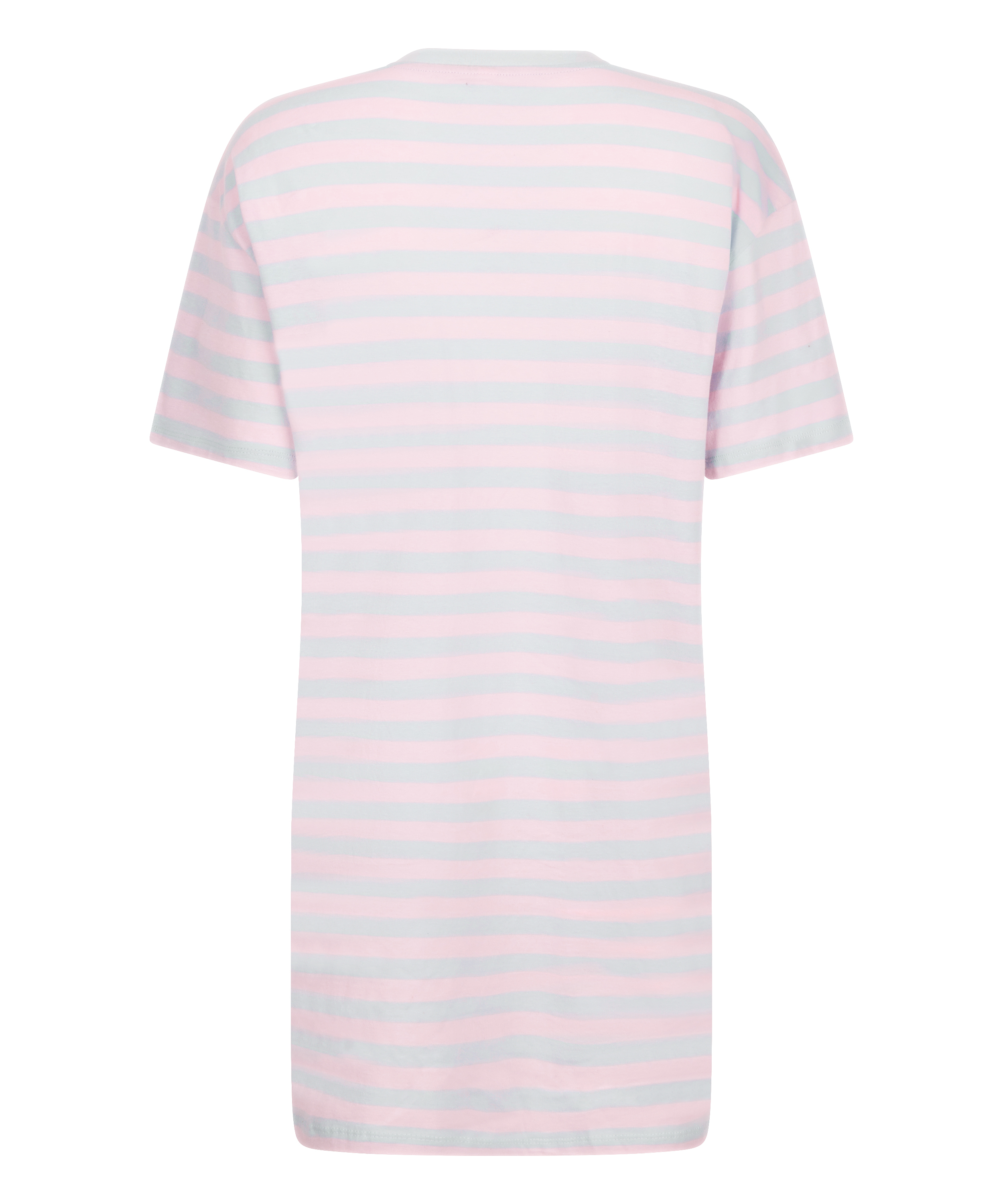 Camisón de cuello redondo, Azul, main