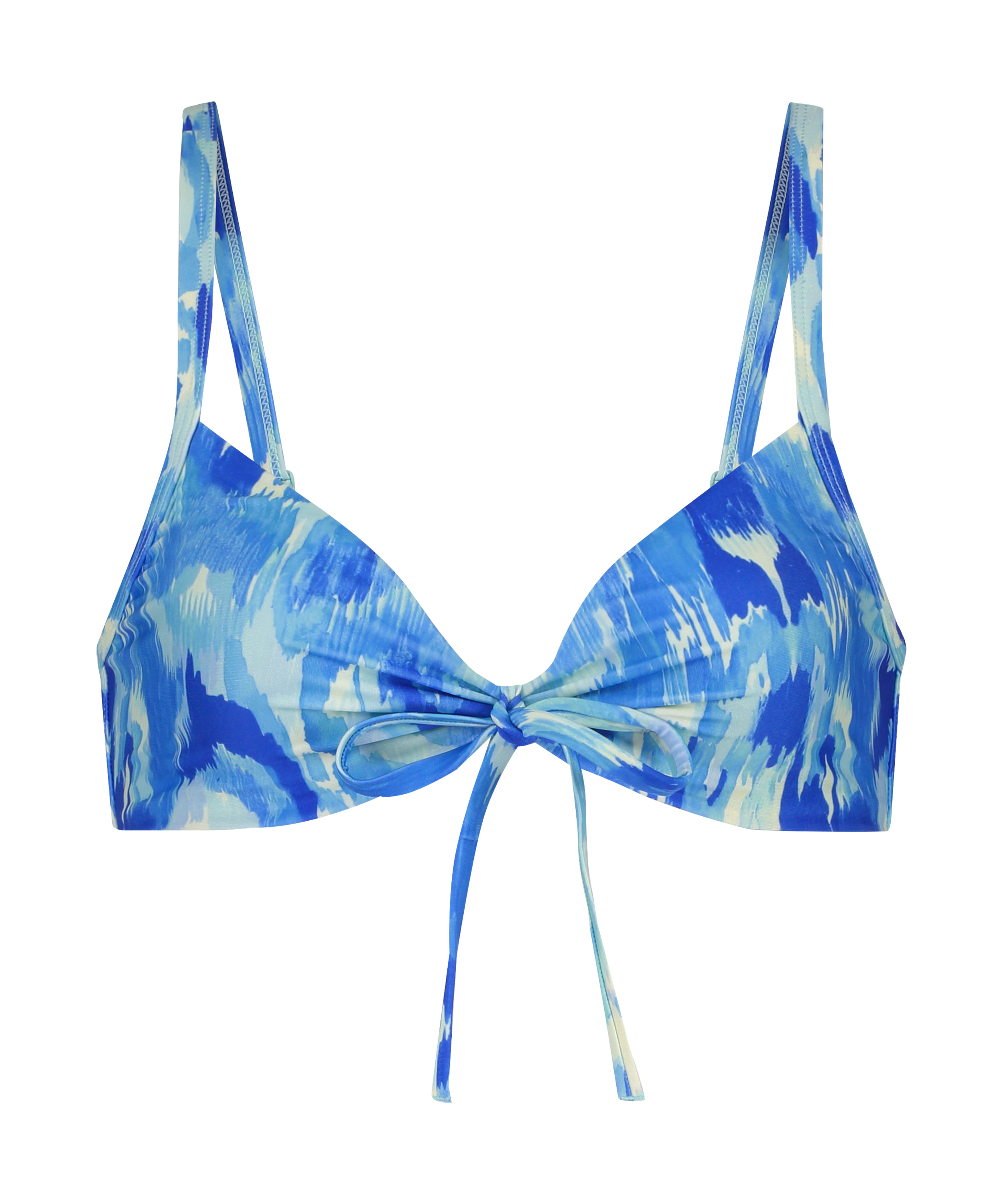 Crop top de bikini Paraguay, Azul, main