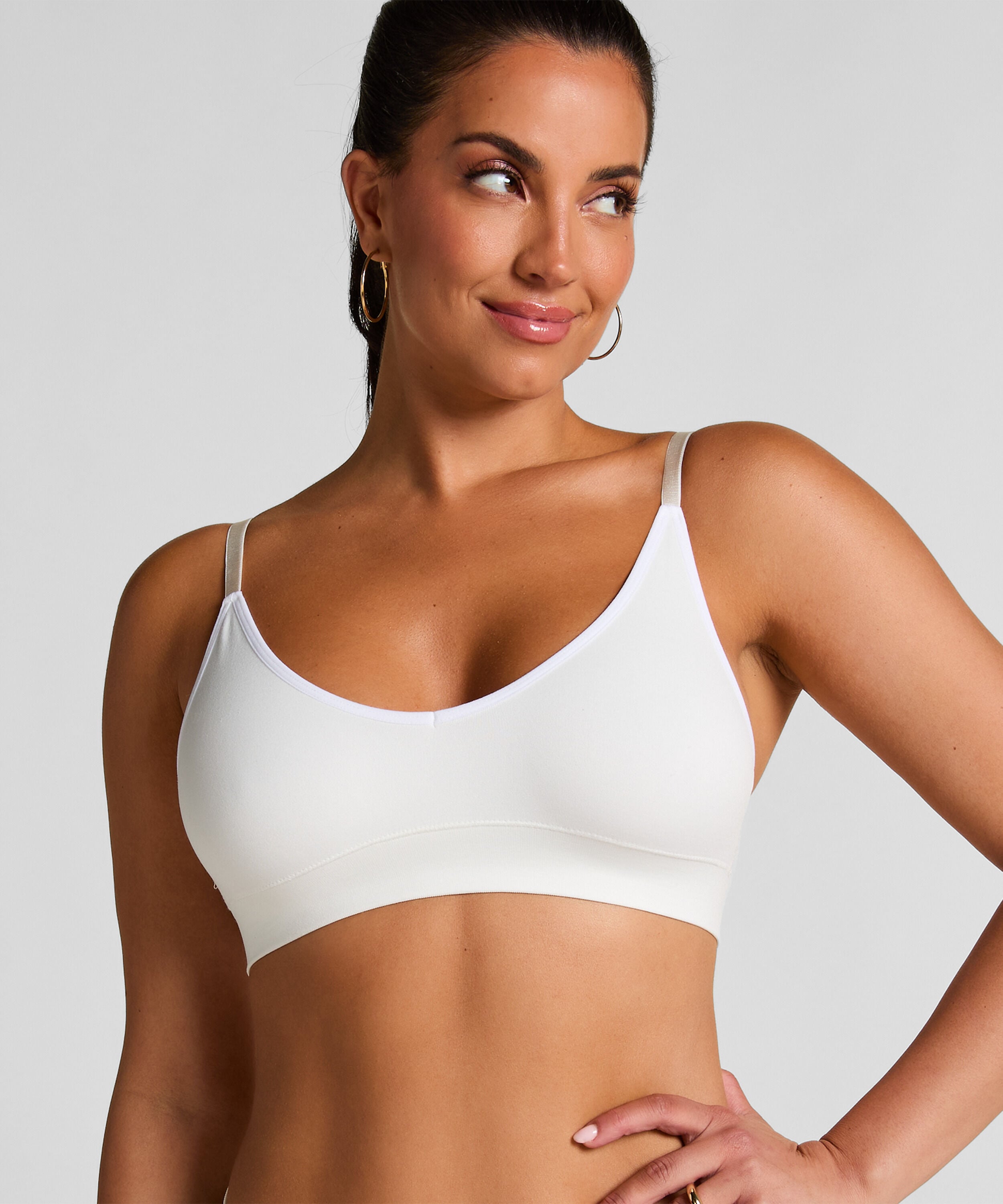 Bralette triangular Dide, Blanco