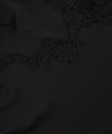 Camiseta top Sophia, Negro