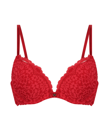 Sujetador push-up de aros preformado Rose, Rojo