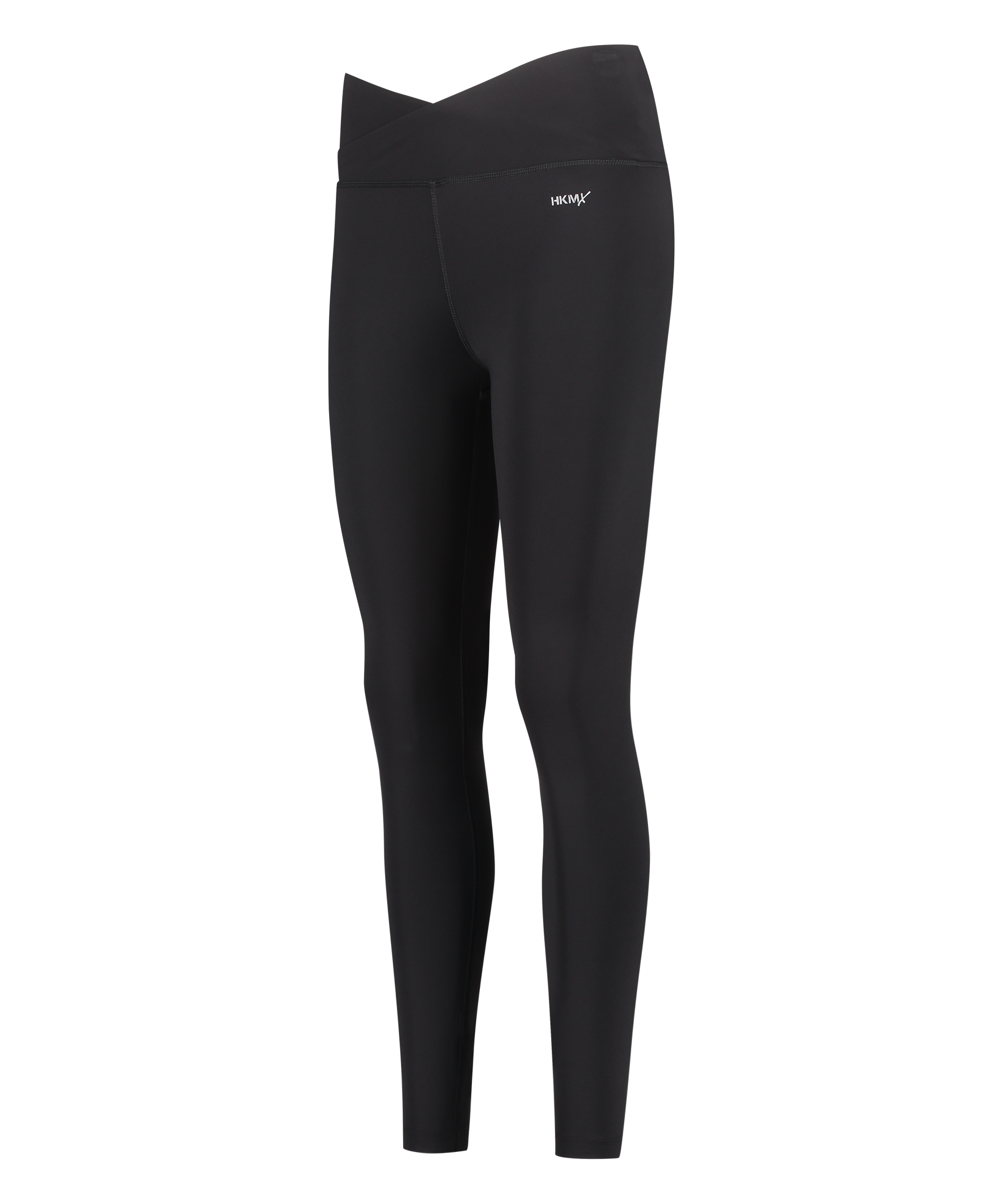 HKMX Leggings cruzados de talle alto, Negro, main