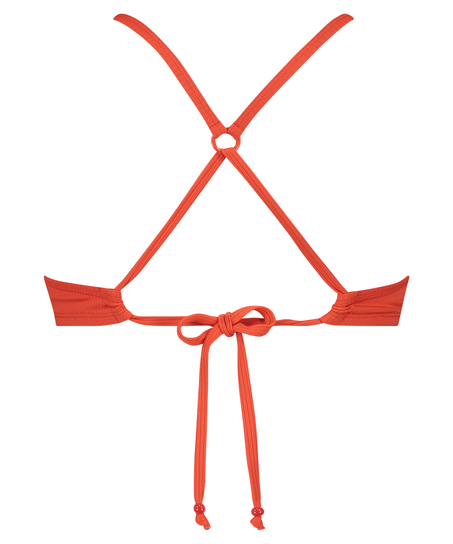 Parte de arriba de bikini Aruana Rib, Naranja