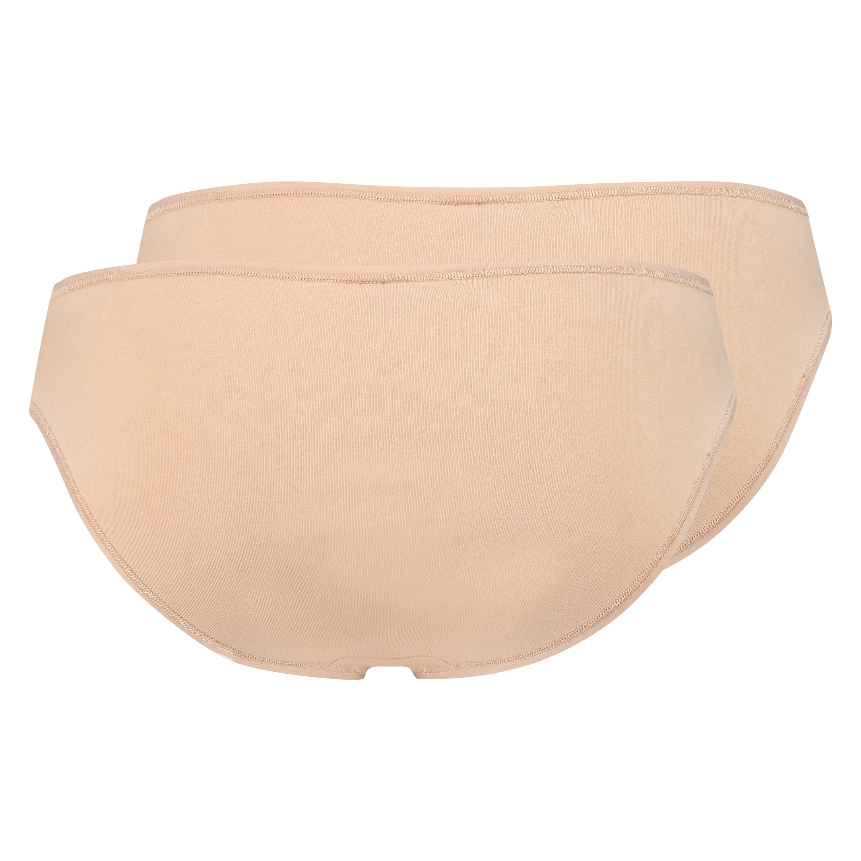 Juego de 2 braguitas Kim Cotton, Beige, main