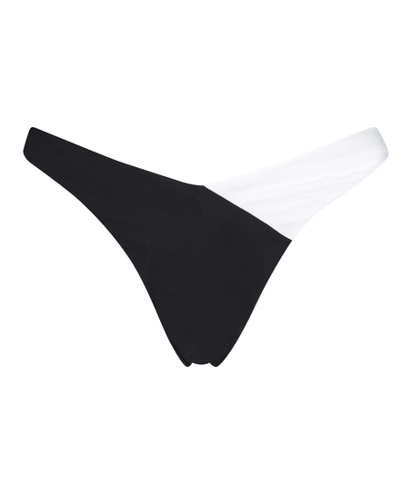 Braguita de bikini de tiro alto 2Tone HKM x NA-KD, Blanco