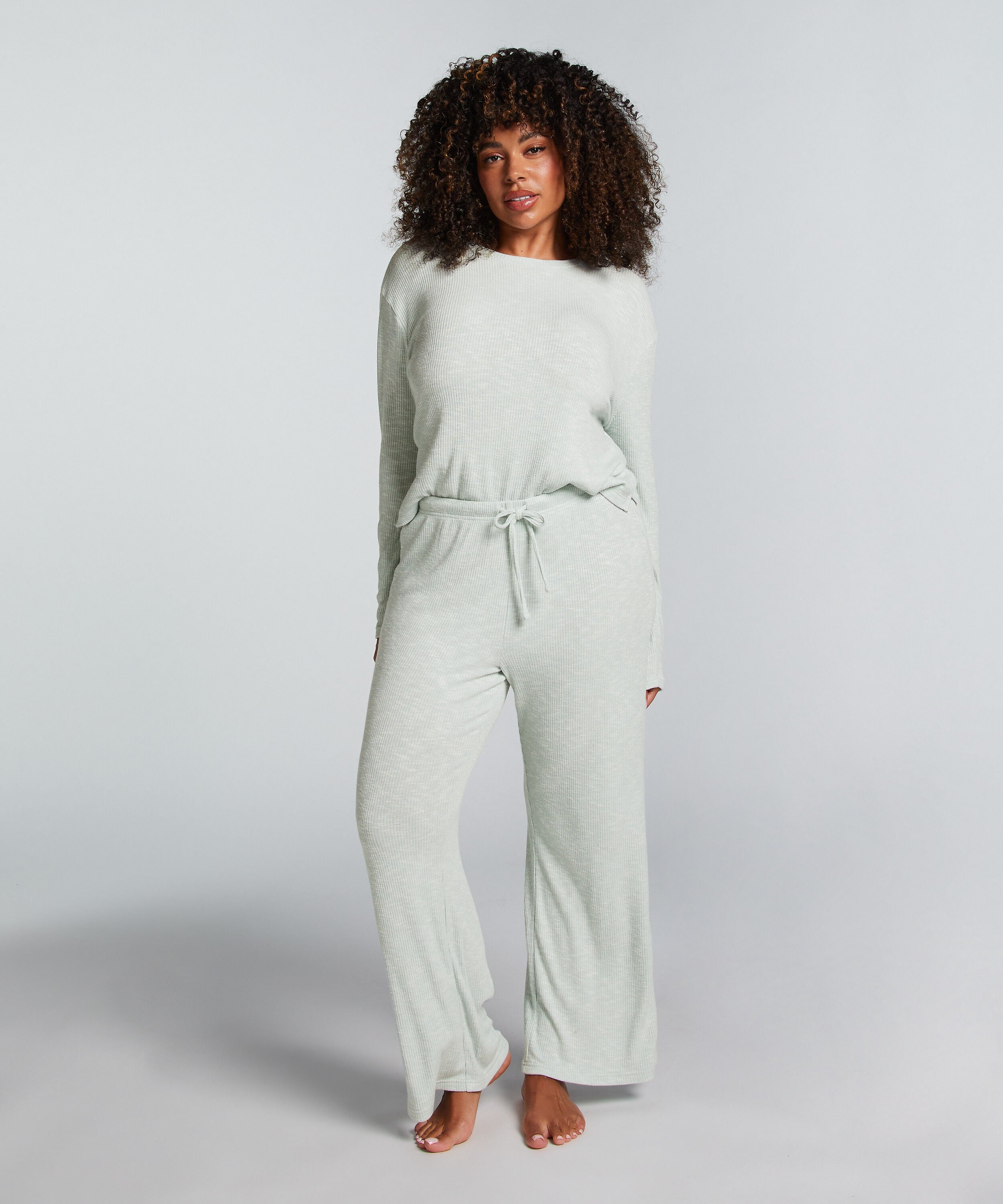 Pantalón de pijama Pointelle, Verde