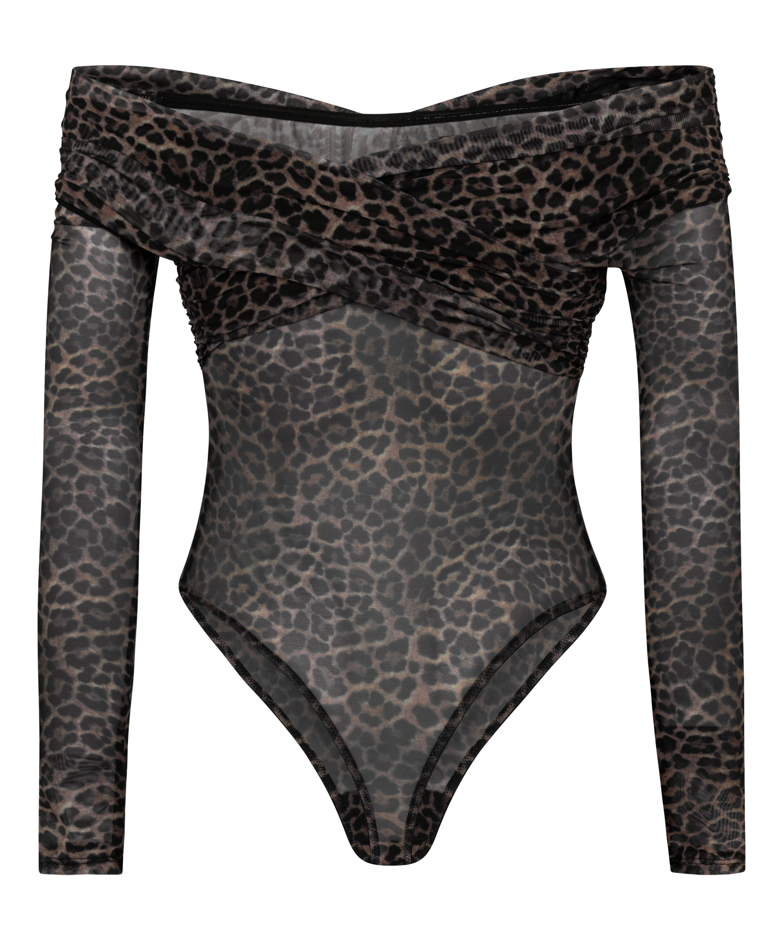 Body de leopardo Keisha, Negro, main