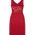 Vestido lencero Nora Lace, Rojo