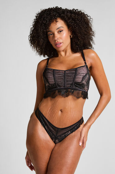 Hunkemöller Brasileña de tiro alto Cynthia Negro