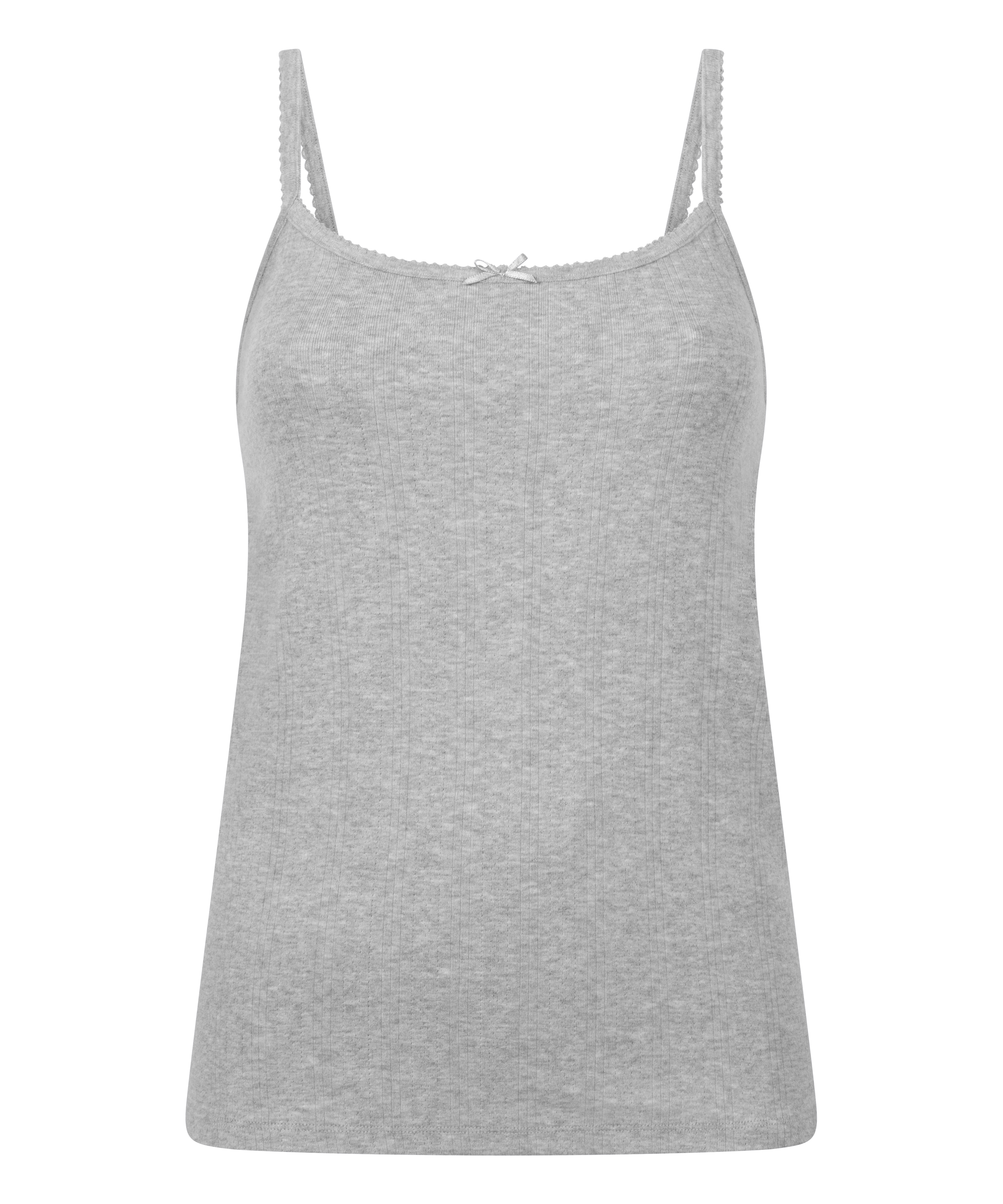 Camisola en pointelle, Gris, main