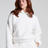 Sudadera con capucha Fleece Snuggle, Blanco