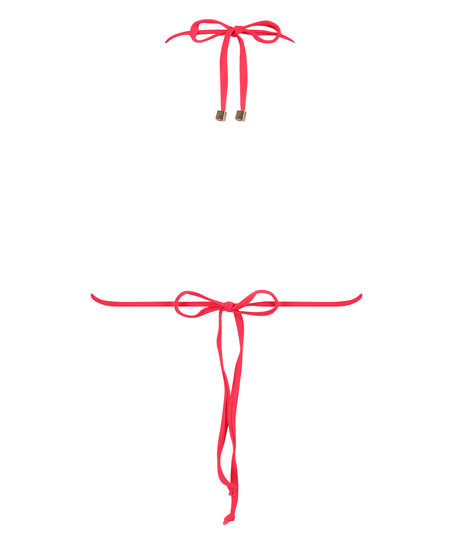 Top de bikini triangular Doha, Rojo