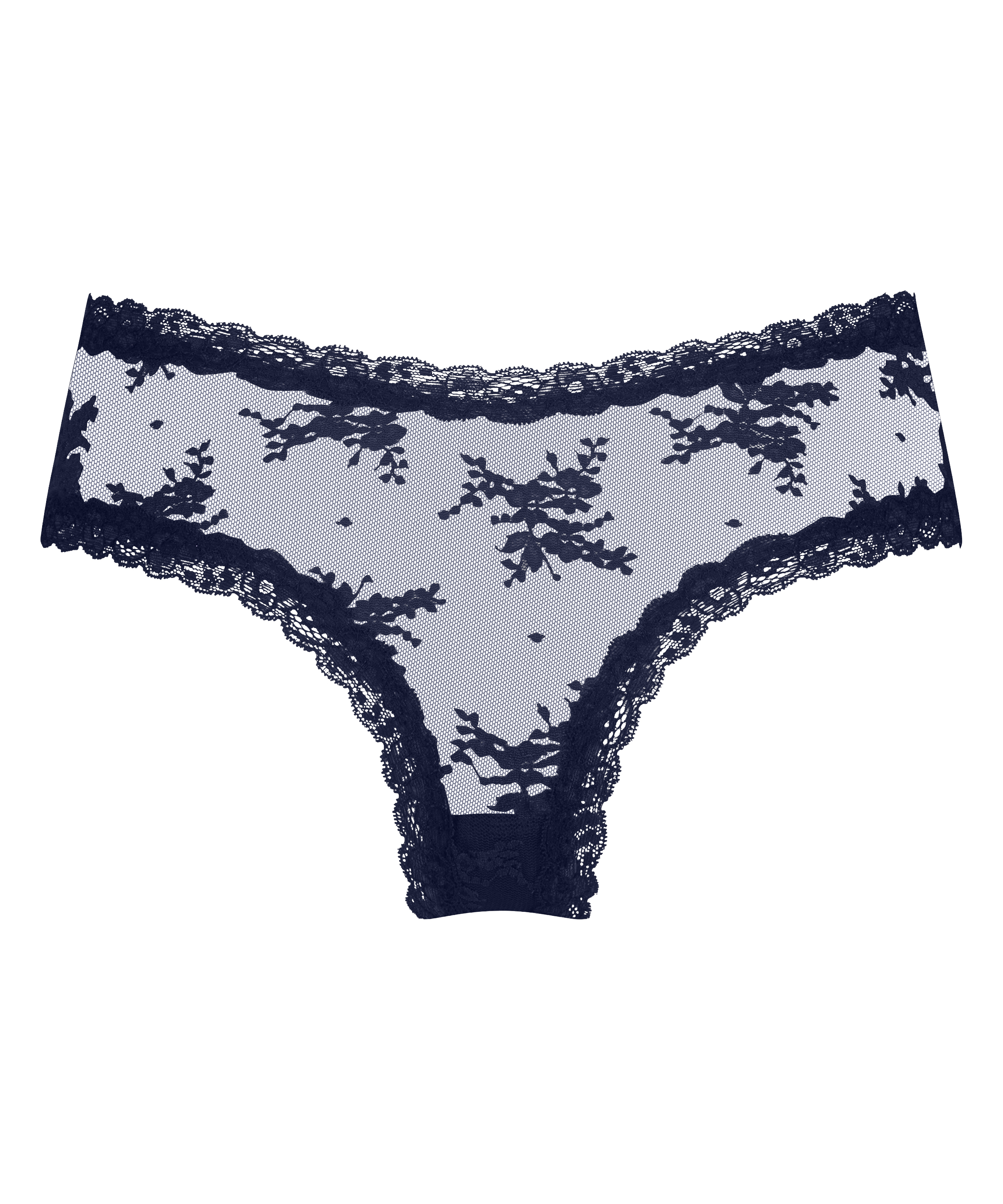 Brasile&ntilde;a en forma de V burn-out mesh, Azul, main