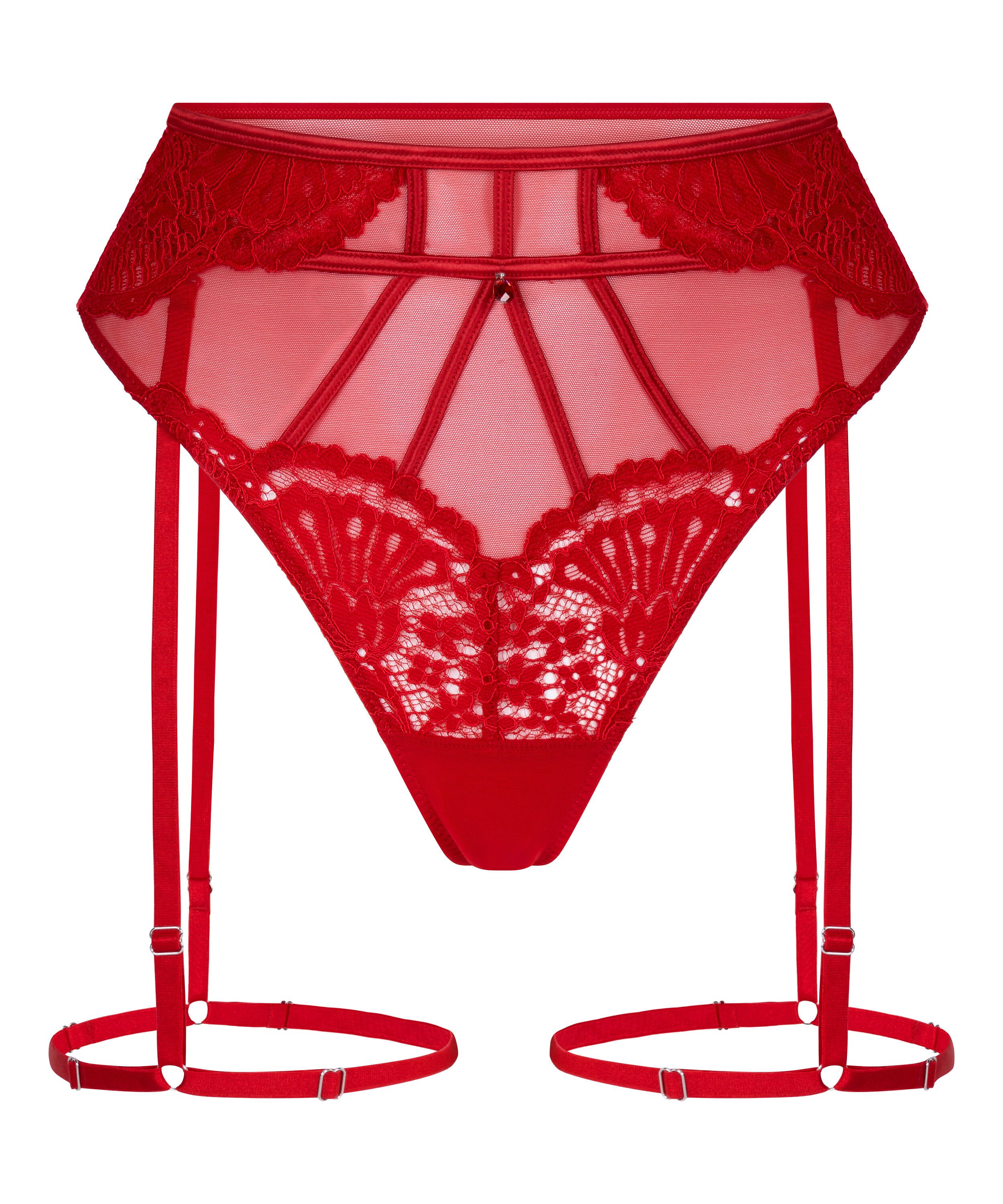 Tanga liguero Whitney, Rojo