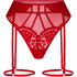 Tanga liguero Whitney, Rojo