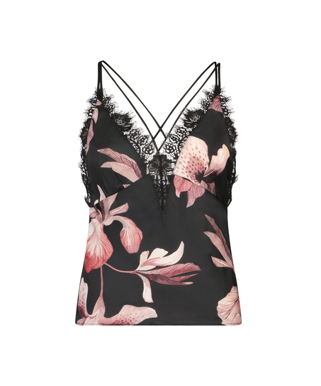 Cami de encaje, Negro