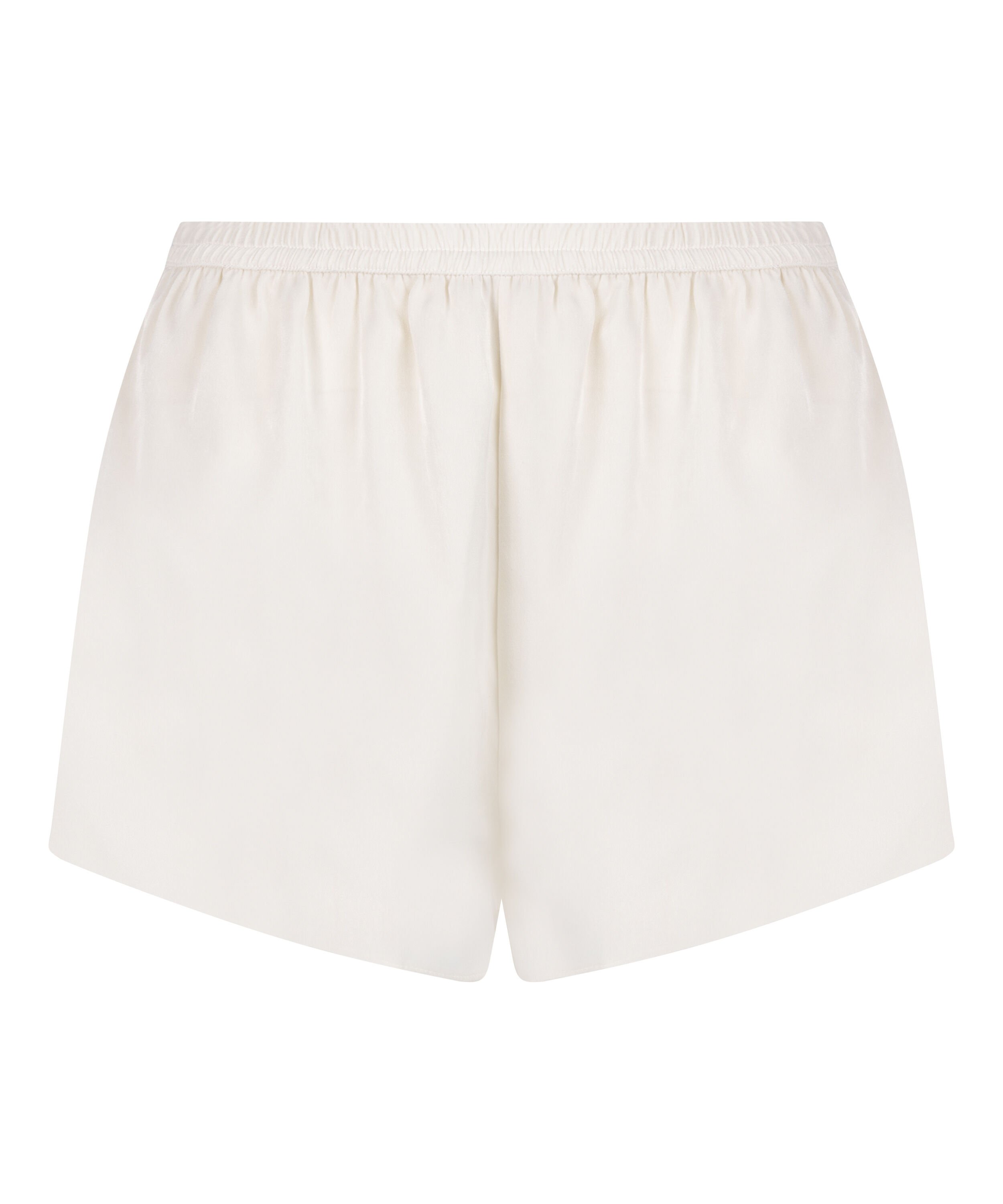 Short de sat&eacute;n Minimal, Blanco