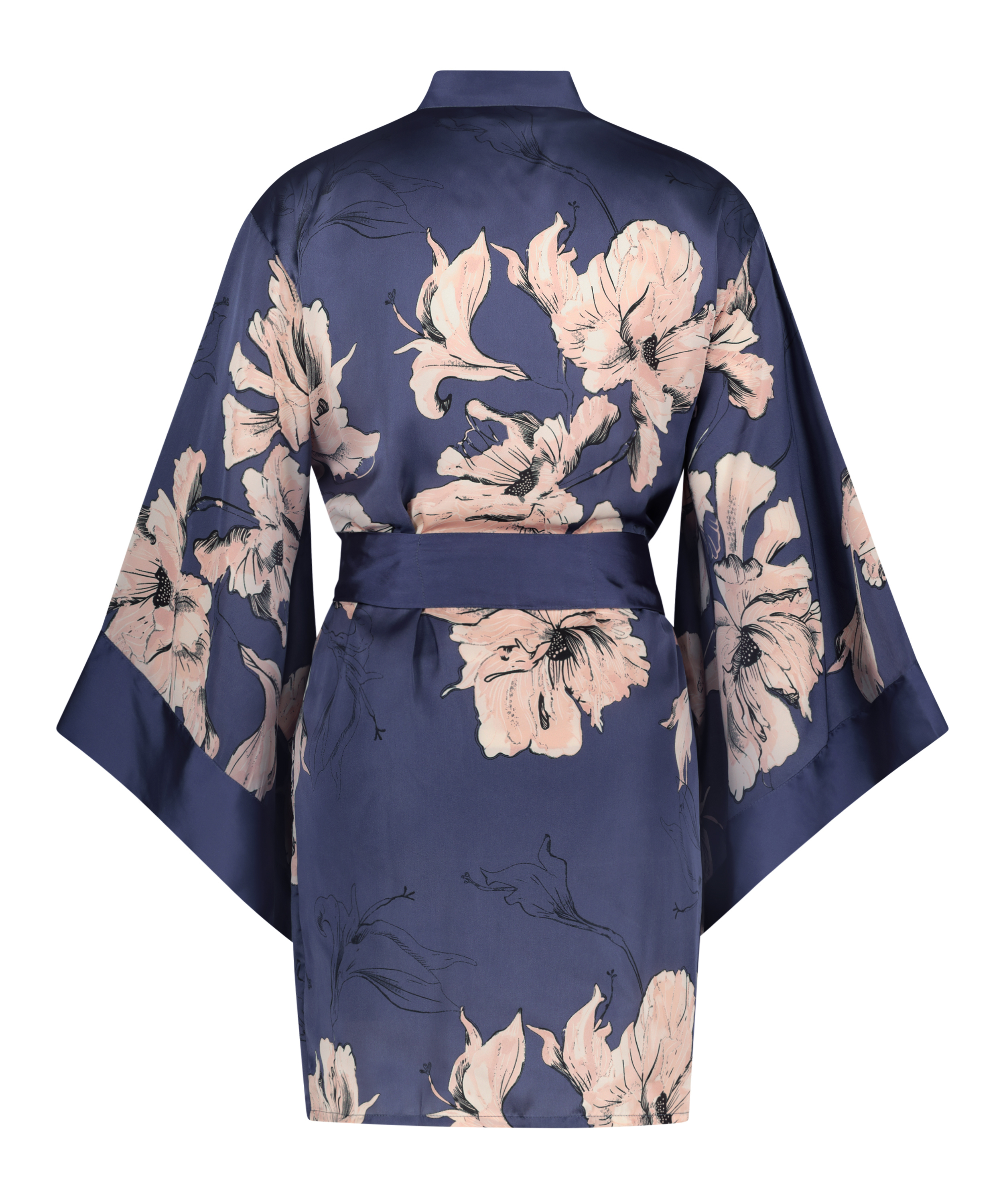 Kimono Satin Bloom, Azul, main