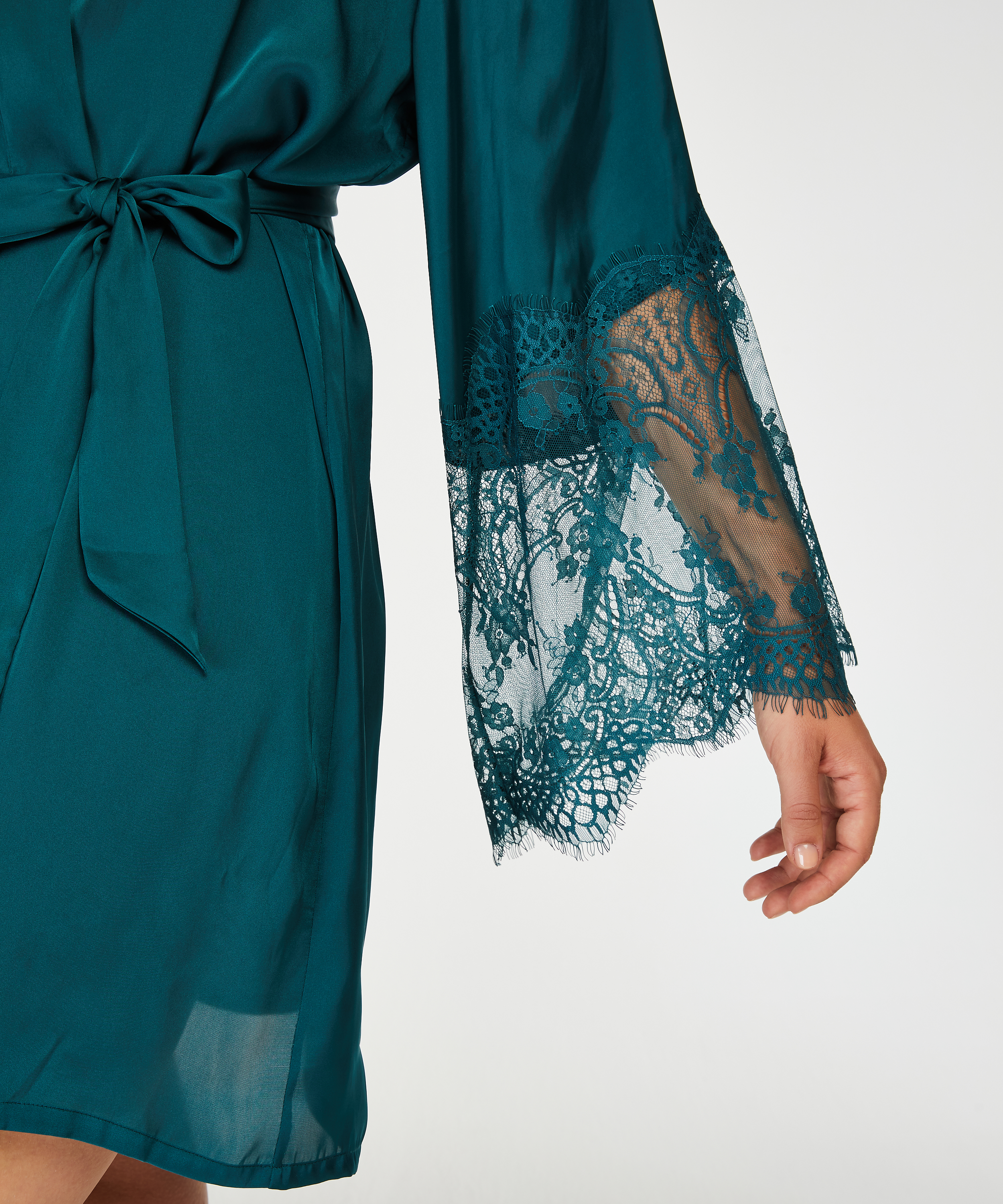 Kimono Satin, Azul, main