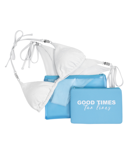 Clutch para bikini, Azul