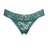Tanga floral encaje, Azul