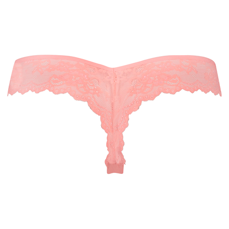 Invisible Tanga Lace Back, Naranja