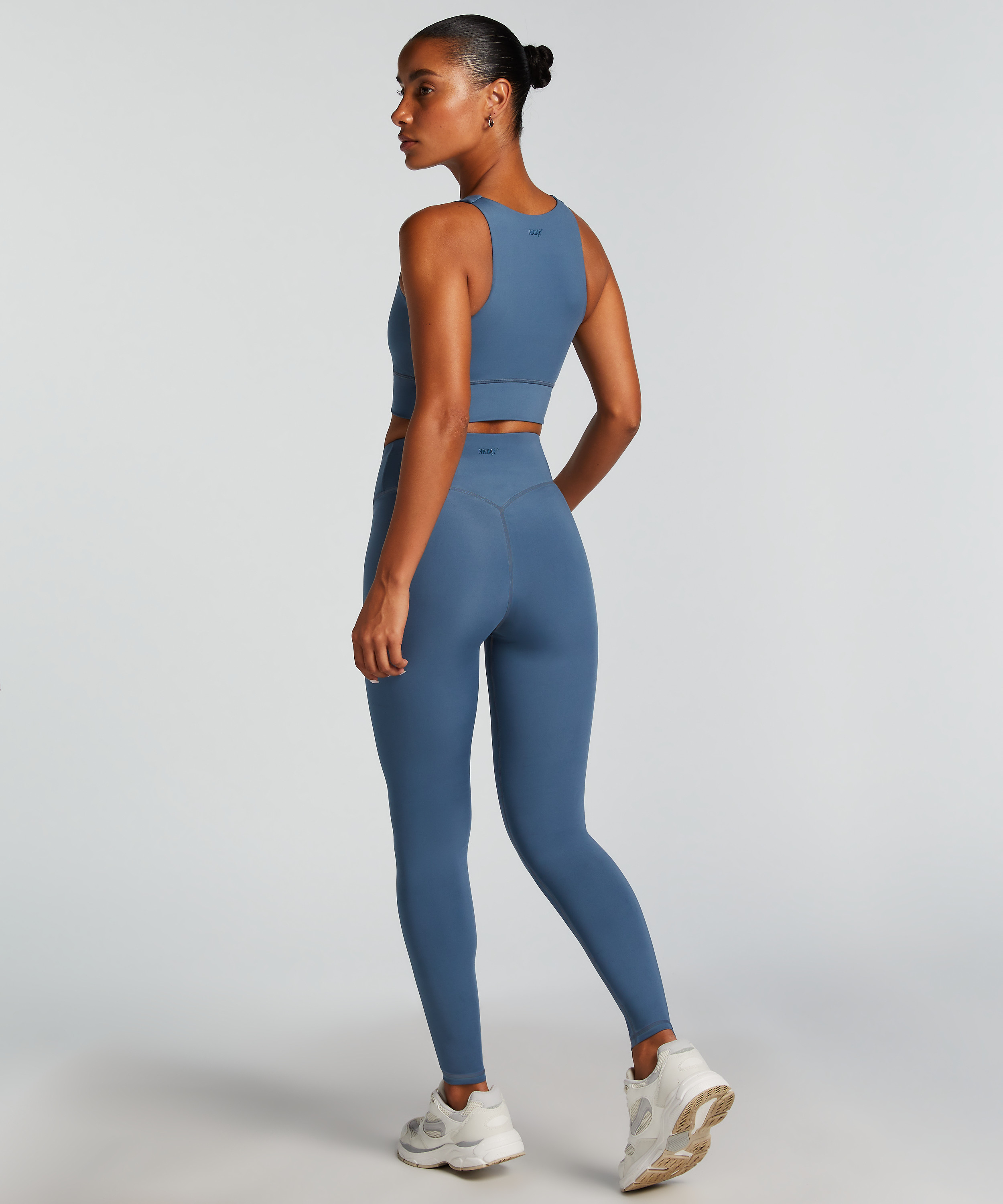 HKMX Sujetador deportivo de nivel 1, Azul, main