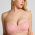 Sujetador push-up de aros sin tirantes y preformado Smooth, Rosa
