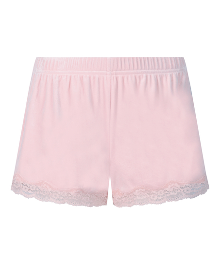 Short Velours Lace, Rosa