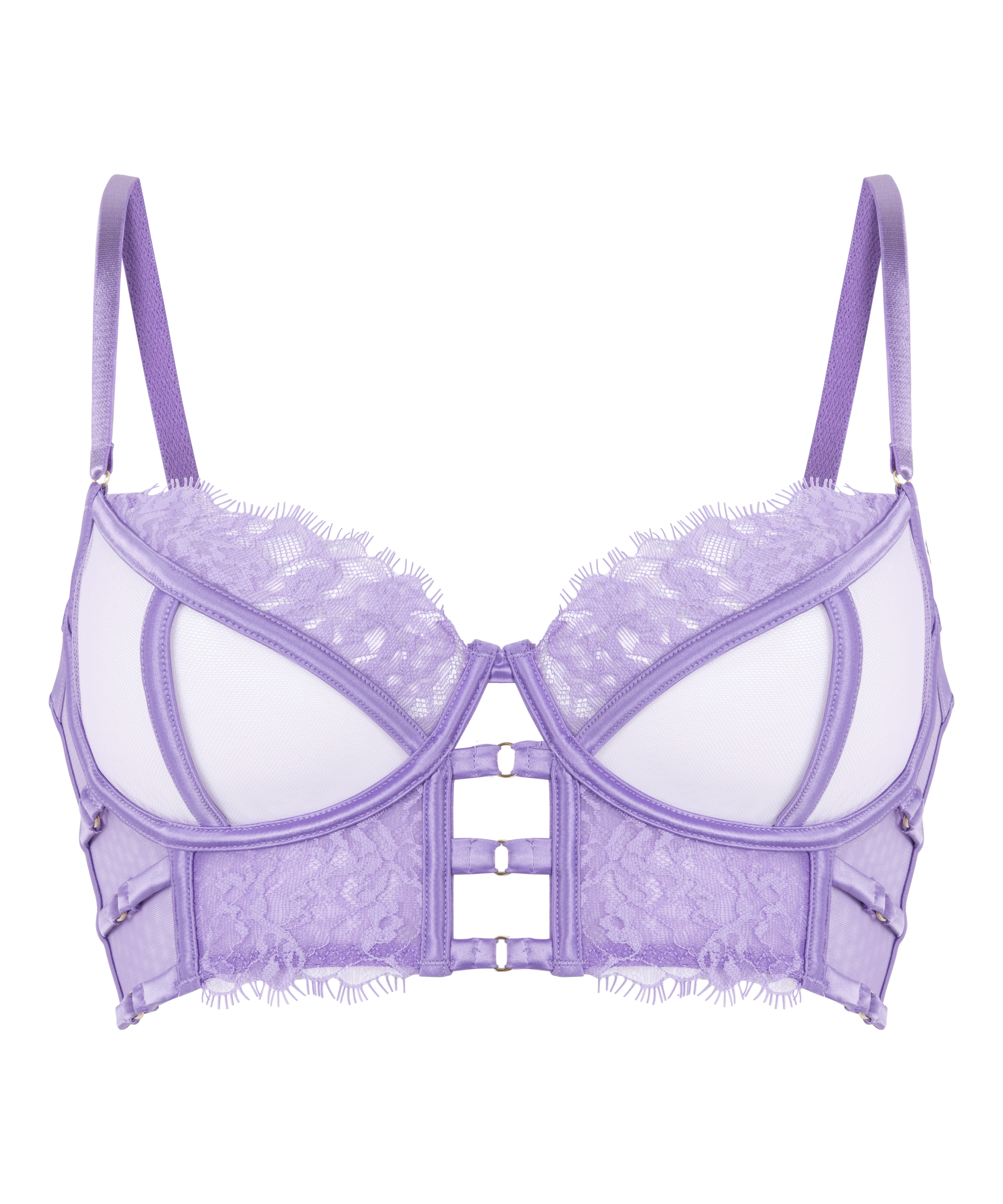 Sujetador longline de aros preformado Nienke, Morado, main