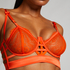 Sujetador longline de aros no preformado Mitzy, Naranja