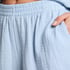 Short de muselina, Azul