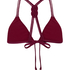 Top de bikini triangular Marrakech, Rojo