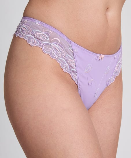 Tanga pantal&oacute;n corto Diva, Morado