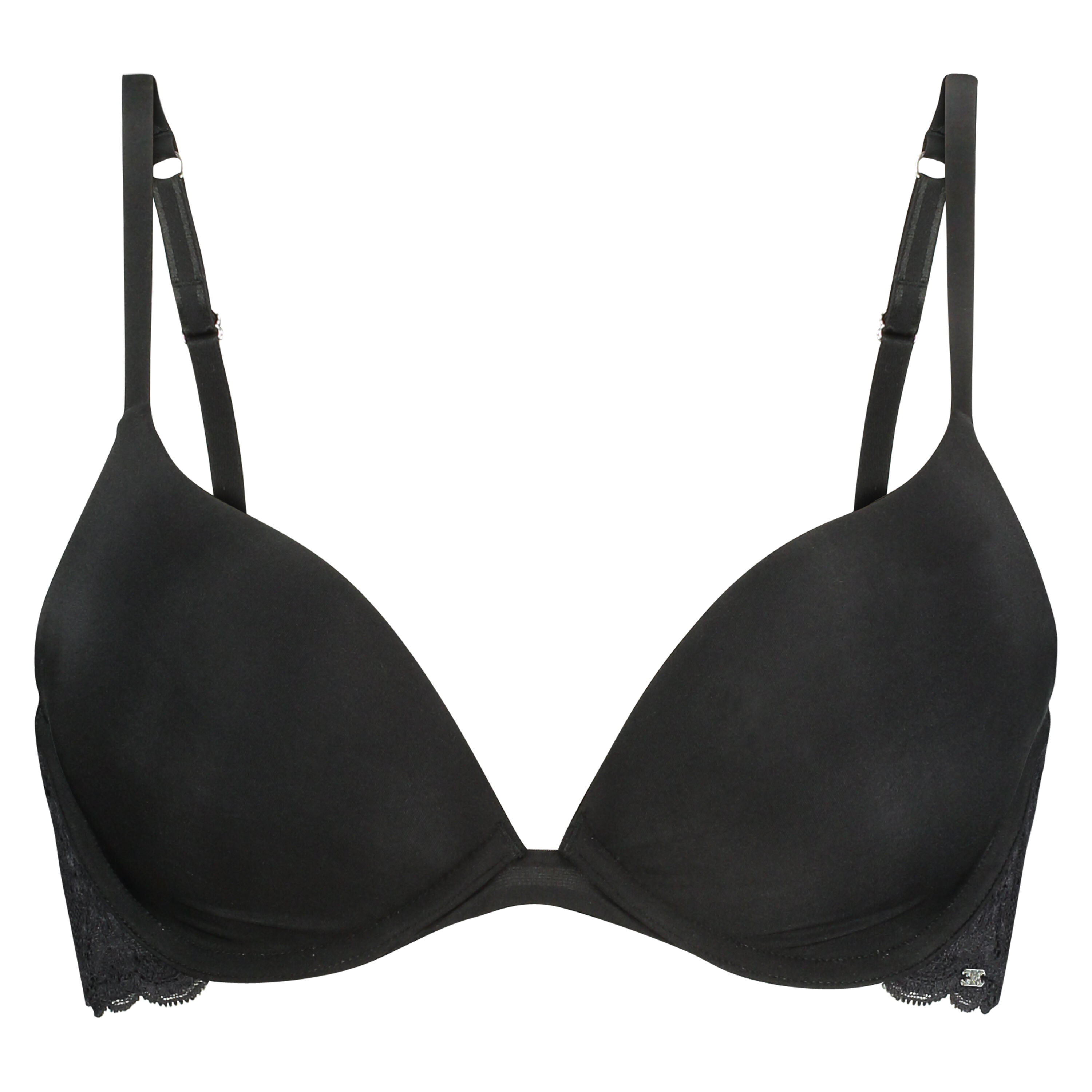 Sujetador push-up de aros preformado Angie, Negro