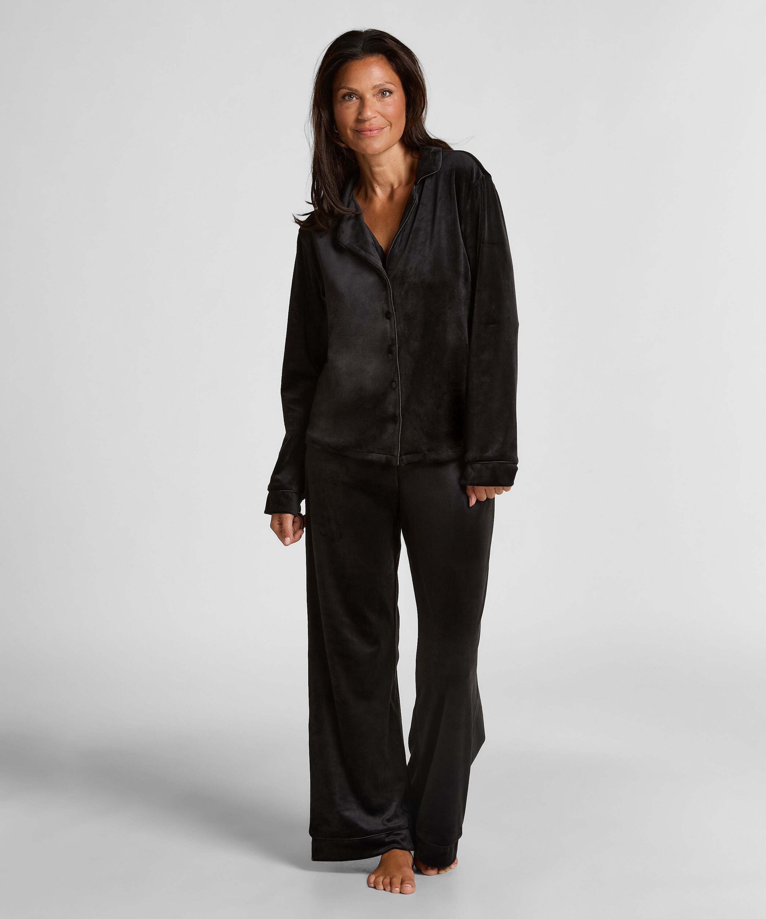 Pantalón de pijama de terciopelo, Negro