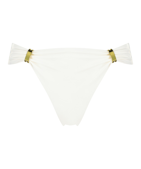 Braguita de bikini de tiro alto, Blanco
