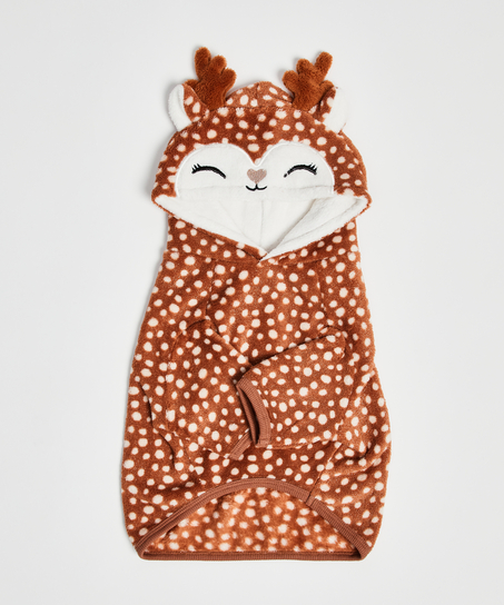 Mono forro polar para perro, Marr&oacute;n