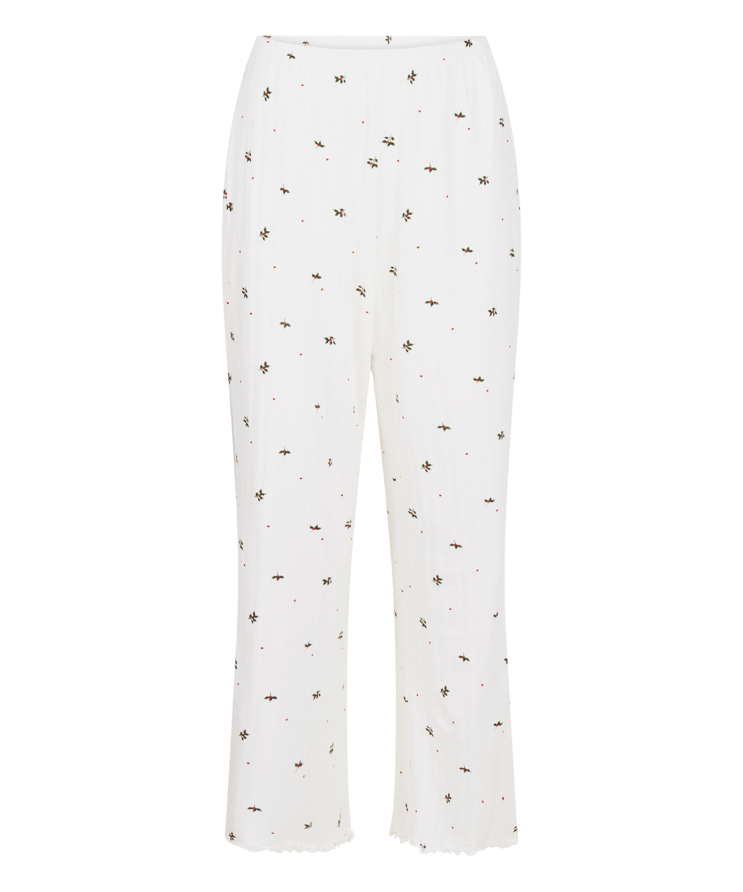 Pantal&oacute;n de pijama Pointelle, Blanco