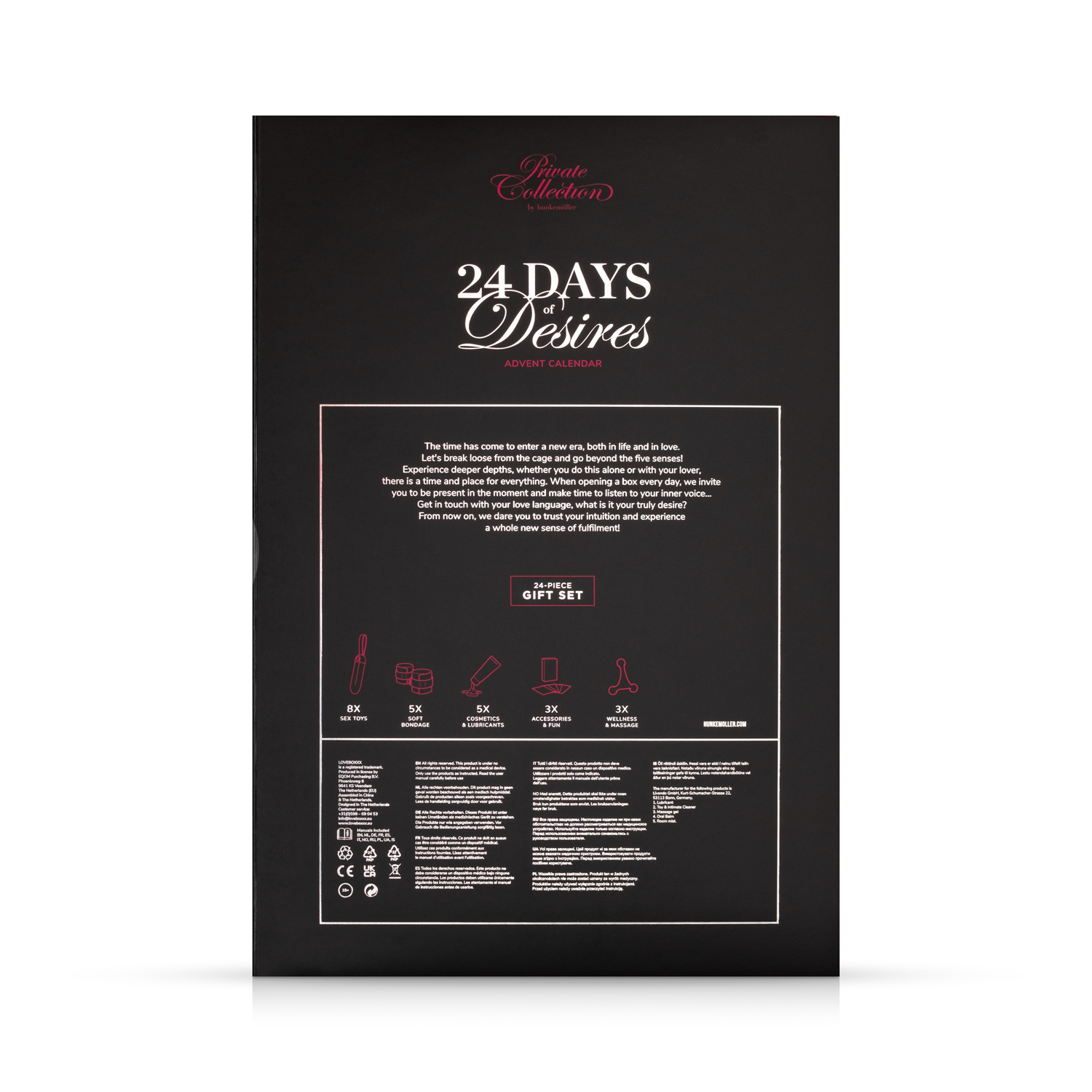 Private Naughty & Nice Calendario de Adviento, Rojo, main