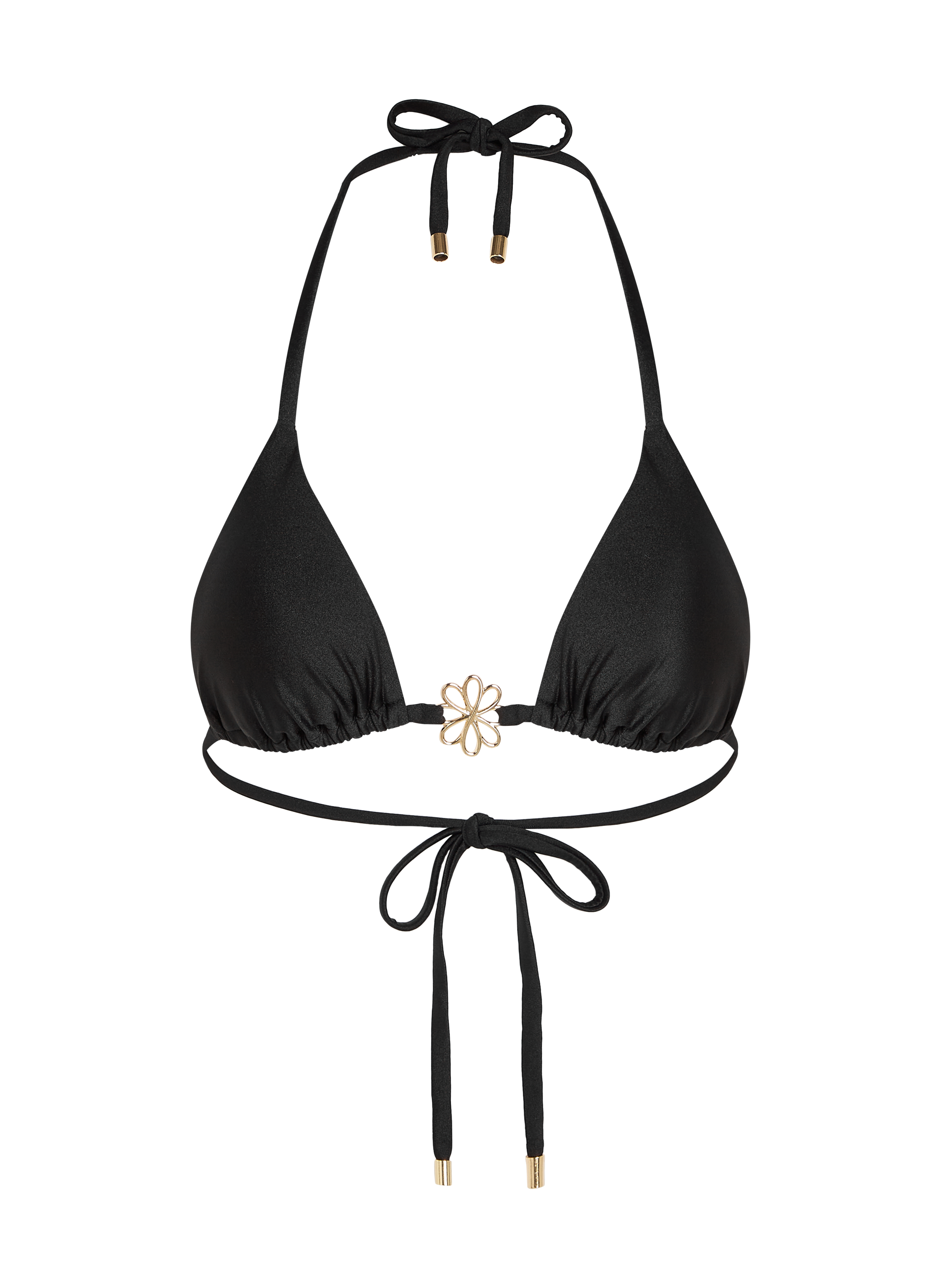 Top de bikini triangular Yucatan, Negro, main