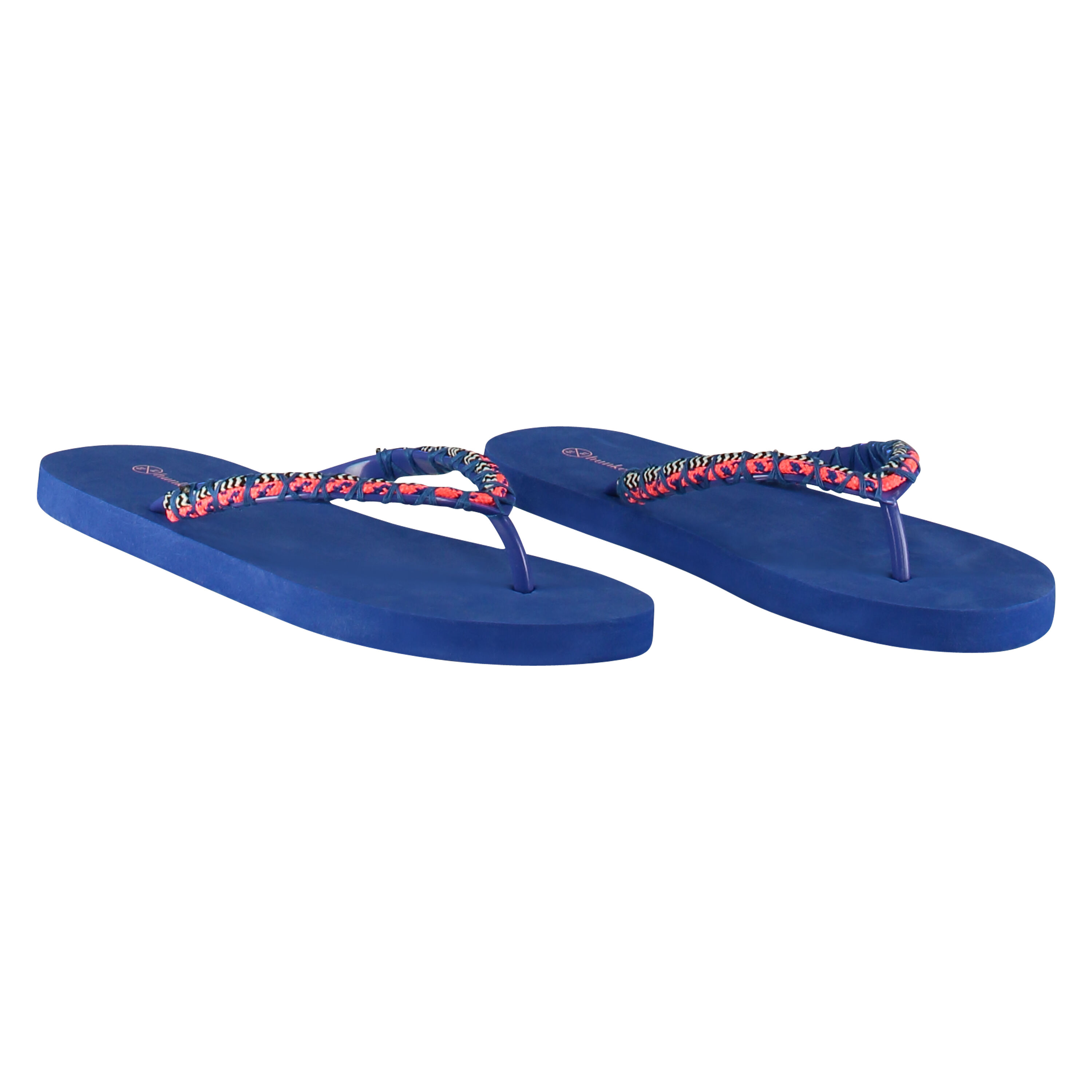 Flip-flops braided blue, Azul