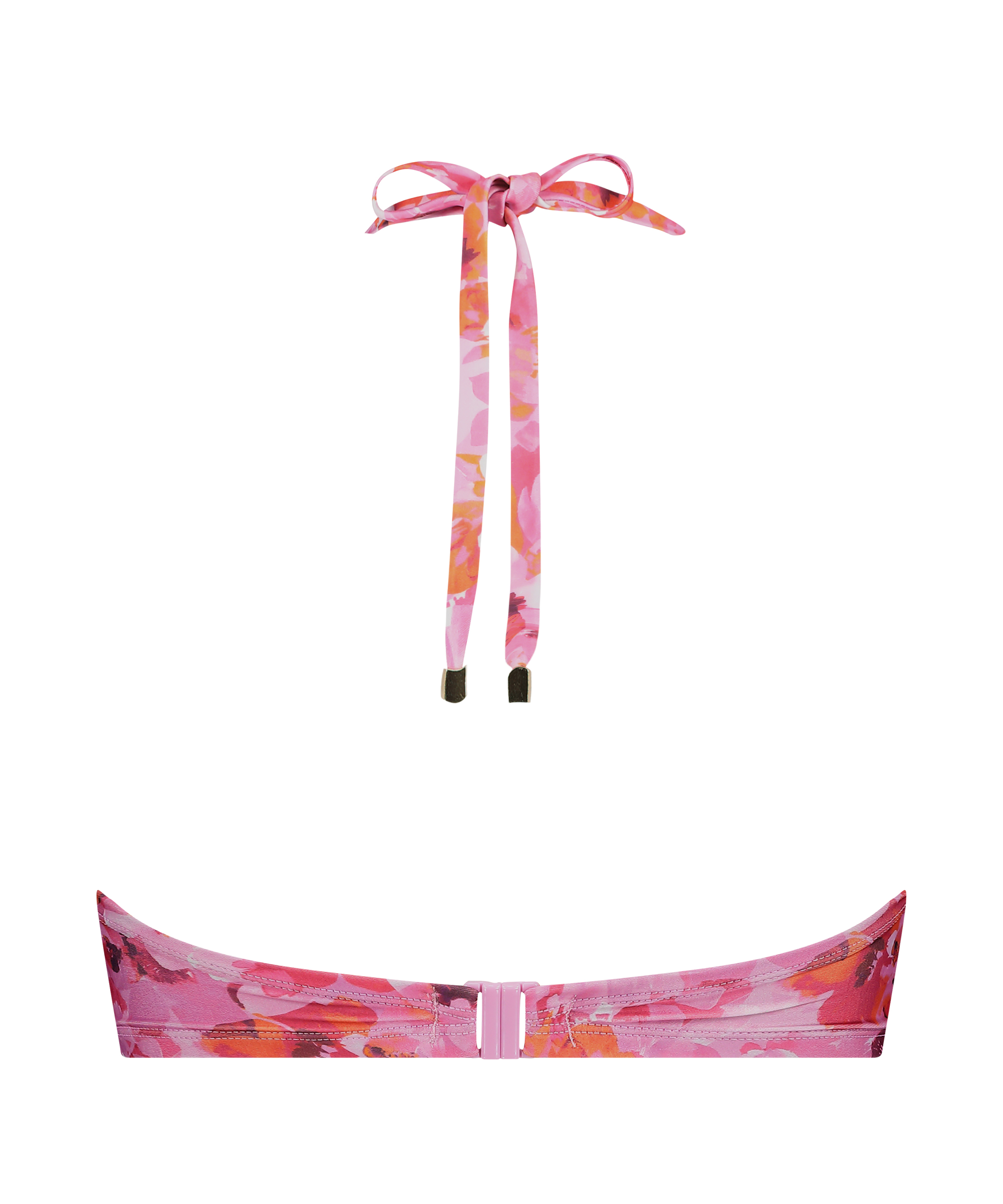Top de bikini push-up Floral Copa A - E, Rosa, main